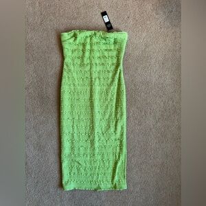 NWT Elegant Green Strapless Dress